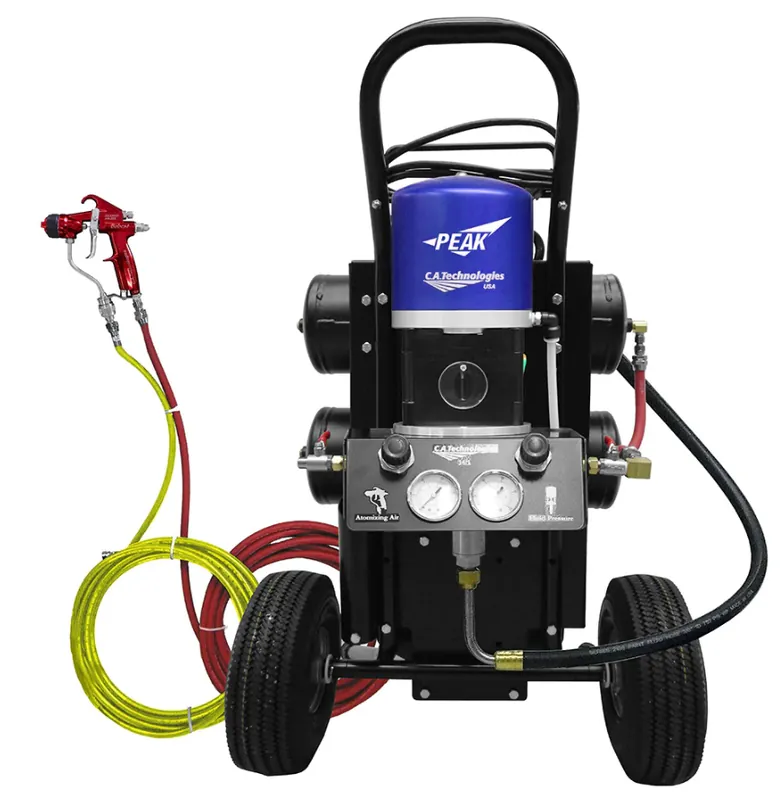 C.A. Technologies Waterbourne Air-Assist-Airless (AAA) 14 1 Bobcat Peak Pump Cart with Compressor