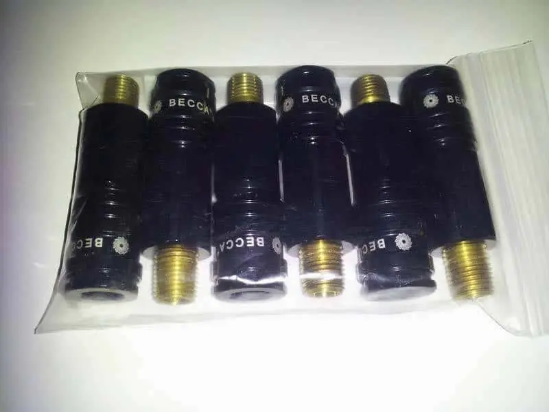 6 "Ultra-Lite" High Flow Quick Disconnects - Solvent & Water Resistant (Black)