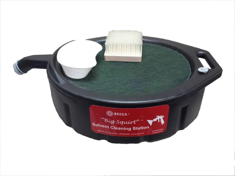 Solvent Squirt Cleaning Station