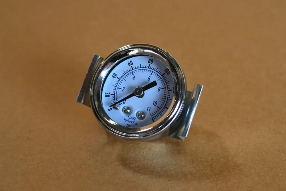 Panel Mount Gauge 0-160 PSI for the face of 700 & 800 Series Spray Gun Cleners