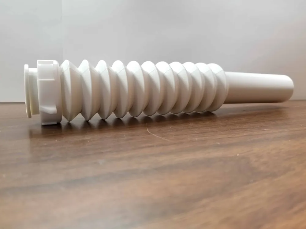 White Sink Tail Piece - Drain Tube
