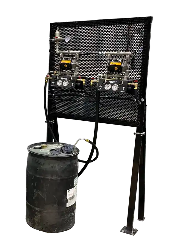 Powder Coated Pump Stand. 72” High x 36” Wide