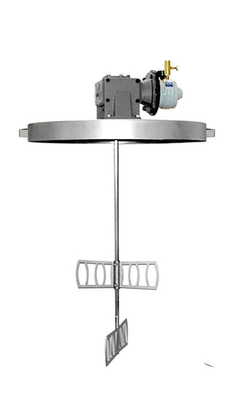 Heavy Duty Back Geared Mixer Unit w/ Cover (1” ID Stainless Steel Collar for Siphon)