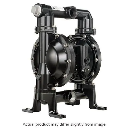 EXP Series 1-1/2" Metallic Diaphragm Pump, 123 GPM, Aluminum Center, Aluminum Wetted Parts, Plated Steel Hardware, Hytrel Seat, Ball & Diaphragm