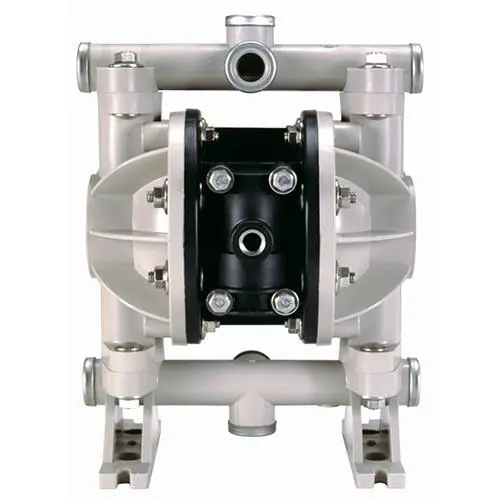 Compact Series 1/2" Non-Metallic Diaphragm Pump, Classic Style, 13 GPM, Poly Caps & 1-Piece Manifold, Poly Seat, Nitrile Ball & Diaphragm