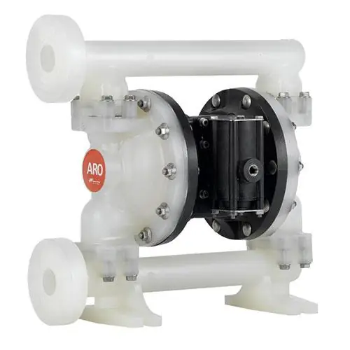 EXP Series 1" Non-Metallic Diaphragm Pump, 53 GPM, Poly Center, A.N.S.I./DIN Side Flanges, Poly Wetted Parts, SS Hardware, Poly Seat, Santoprene Ball & Diaphragm