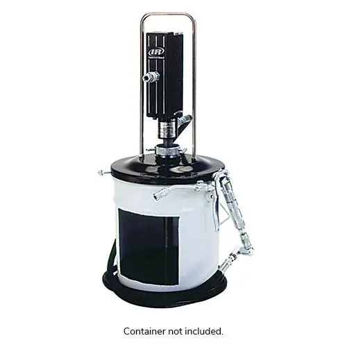 ARO 2" Grease Pump Package, 50 1 Ratio, 0-7500 PSI, 35 Gal w/Cover, Follower Plate, Control Handle, Hose and Swivel