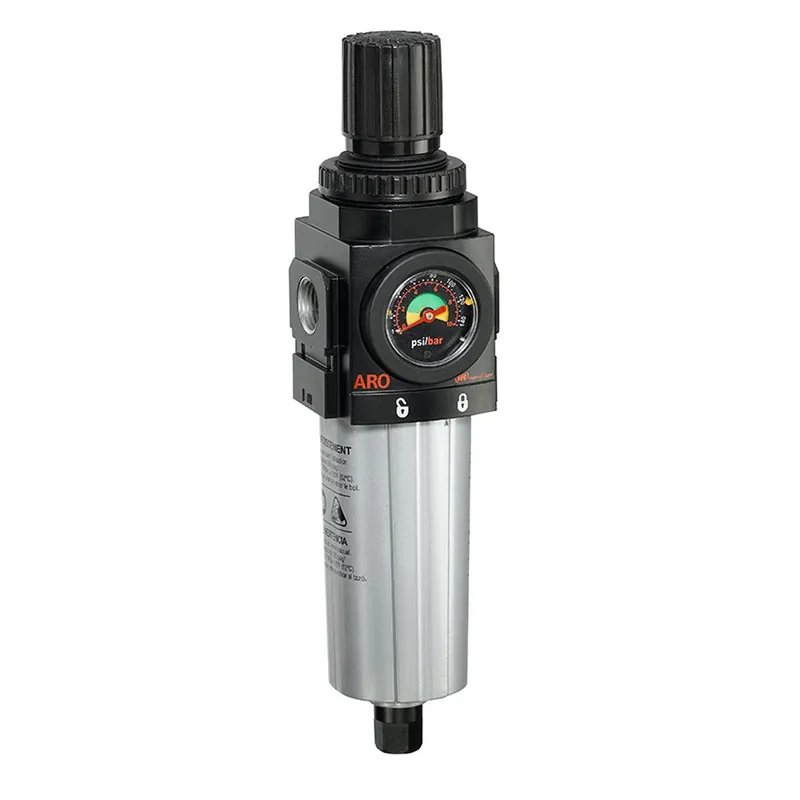 1/2" Piggyback, 2000 Series, Gauge, Poly Bowl, Auto Drain, 172 SCFM