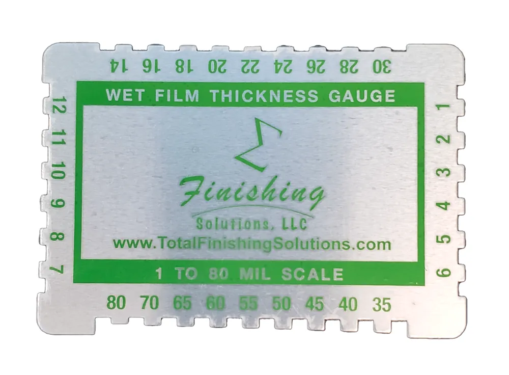 Dual Scale Wet Film Paint Gauge Card
