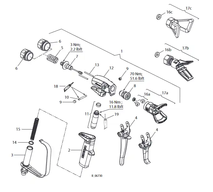 PROTEC GM1-350 Plastic Seal Kit (5 pcs)
