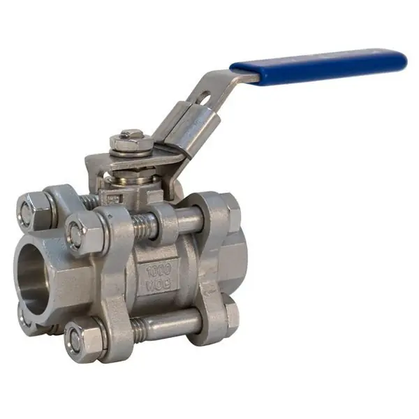 K595-S6R-66-LL SW 3PC SS BALL VALVE 1/2