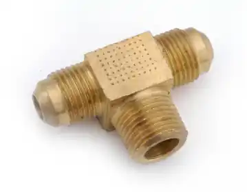 FLARE TEE FLRXMPT BRASS 3/8X3/8