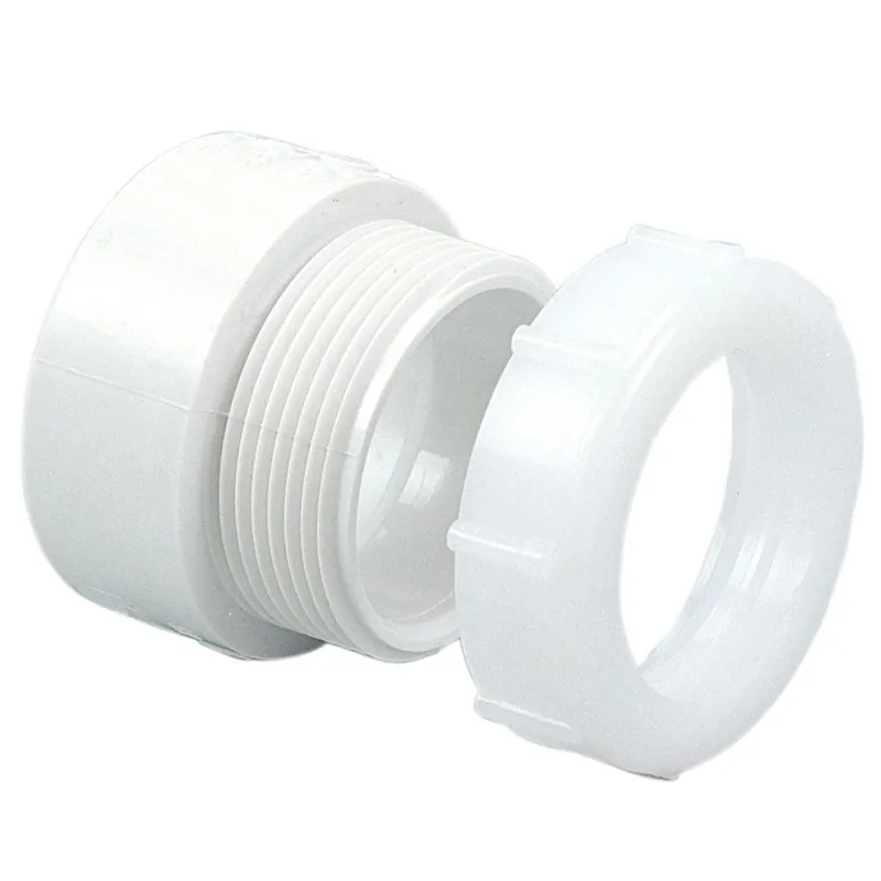 TRAP ADAPTER FEMALE PVC DWV HUB 1 1/2