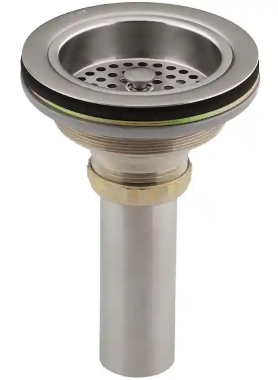 DRAIN STRAINER & TAILPIECE 6" SS