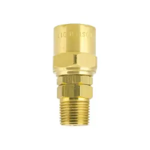 4D7MS 3/8MPT REUSEABLE HOSE FITTING