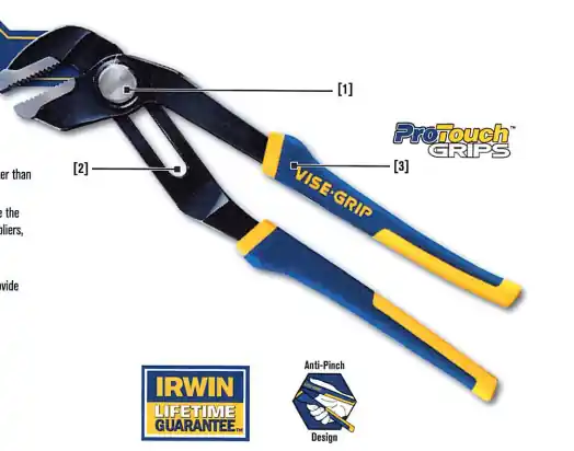PLIER 8 STRAIGHT JAW GROOVELOCK