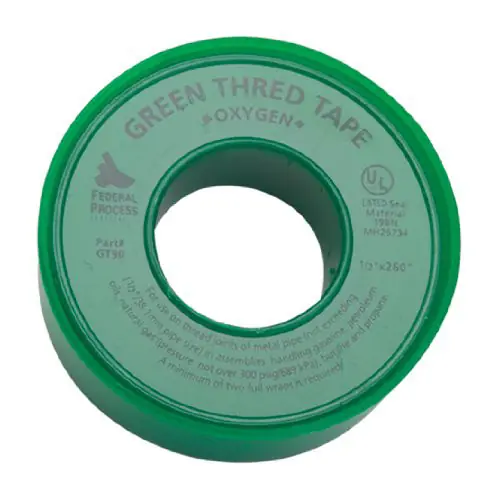 TAPE TEFLON OXYGEN GREEN 1/2X260