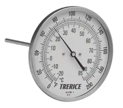 B832-04 200-1000F BIMETAL THERMOMETER