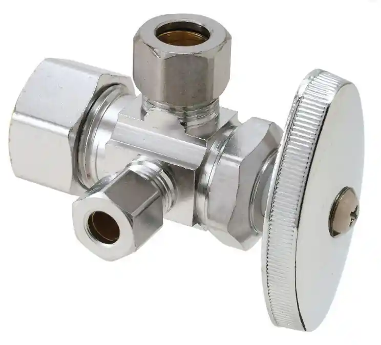 STOP DUAL OUTLET 1/2" OD X 3/8"X 1/4"