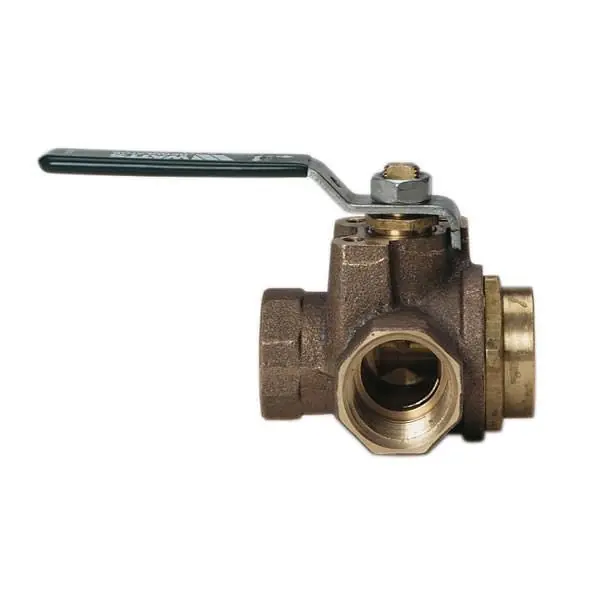 B6780M1 THD 3 WAY BRONZE VALVE 1/2 LF