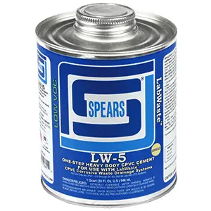 GLUE LABWASTE CPVC QUART