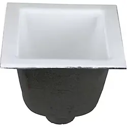 12x12x8 CI FLR SNK W/ DOME STRAINER