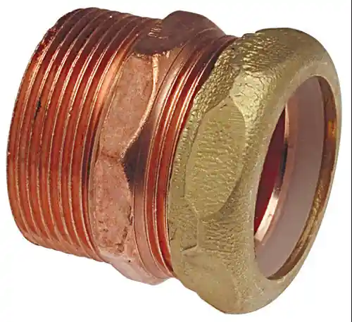 TRAP ADAPTER COPPER DWV MALE 1 1/4