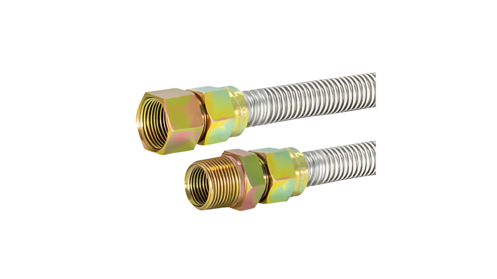 FLEX CONN SS GAS 1/2OD(3/8ID)X24 MIPXMIP
