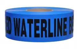 CAUTION "BURIED WATER LINE BELOW" TAPE