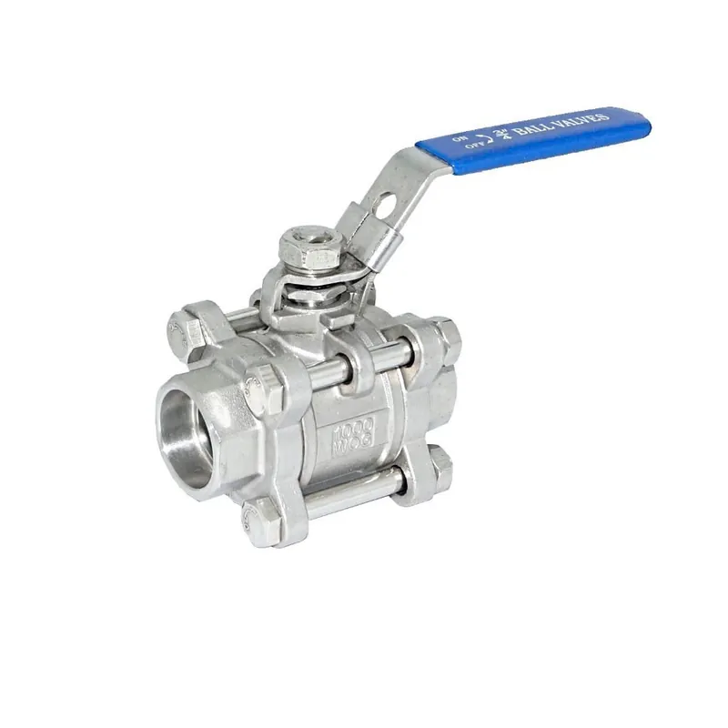SS-3 SW 3PC SS BALL VALVE 1 1/2