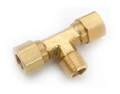 COMP TEE MPT BRANCH BRASS 1/2X3/8