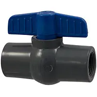 BALL VALVE PVC STD THD 1/2