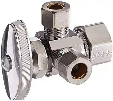 STOP DUAL OUTLET 1/2X3/8X3/8 SINGLE HNDL