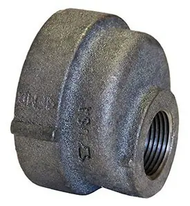 REDUCER ECC BLK CI THD 2 1/2X1 1/2