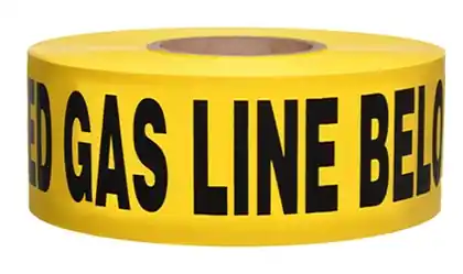CAUTION "BURIED GAS LINE BELOW" TAPE