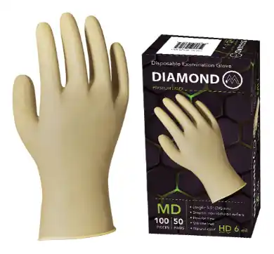 DISPOSABLE LATEX GLOVES LARGE