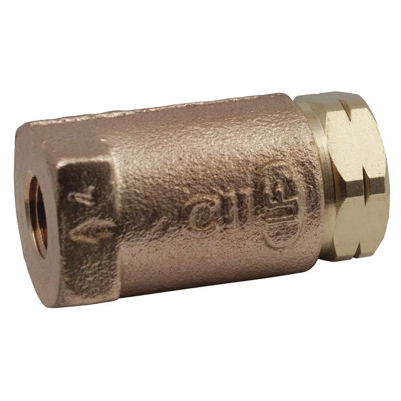 BALL CONE CHECK VALVE BRONZE 1/4