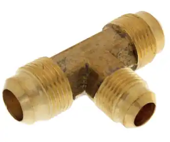 FLARE TEE BRASS 3/8X1/4