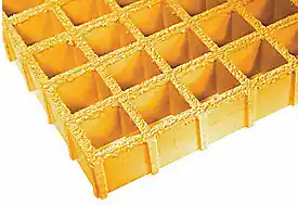 FIBERGLASS GRATE GP YELLOW 1 1/2X4X12‘