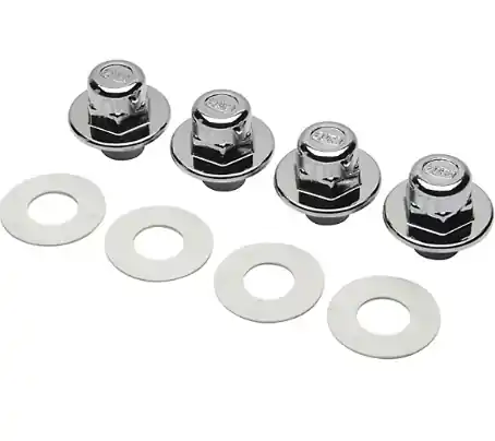 CLOSET CARRIER FINISH NUTS W/ WASHERS
