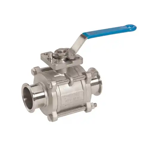 BALL VALVE SAN SS TRICLAMP 3