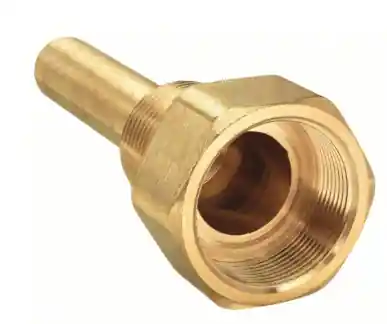 WELL BRASS BIMETAL THERMOMETER 2 1/2