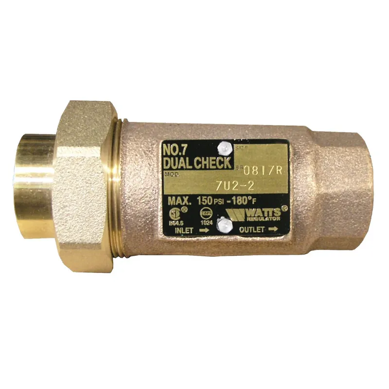  7 DUAL CHECK BACKFLOW PREVENTER 1/2 LF