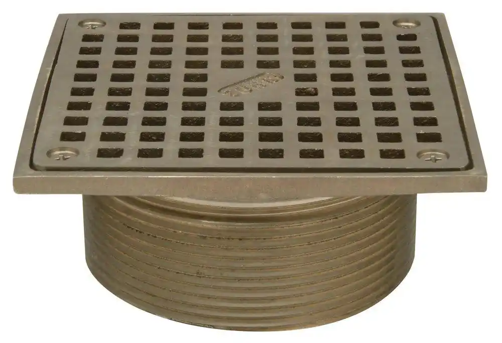 FLOOR DRAIN GRATE 6" NICKEL BRONZE
