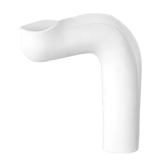 HANDYSHIELD OFFSET TAILPIECE COVER WHITE