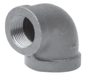 90 BLK CI THD 1X1/2