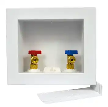 QUADTRO PEX LAUNDRY BOX W/VALVES