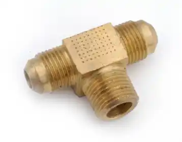 FLARE TEE FLRxMPT BRASS 1/2X3/8