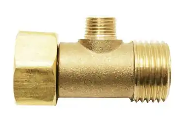 E Z CONNECT BRASS TEE 3/8X3/8X1/4