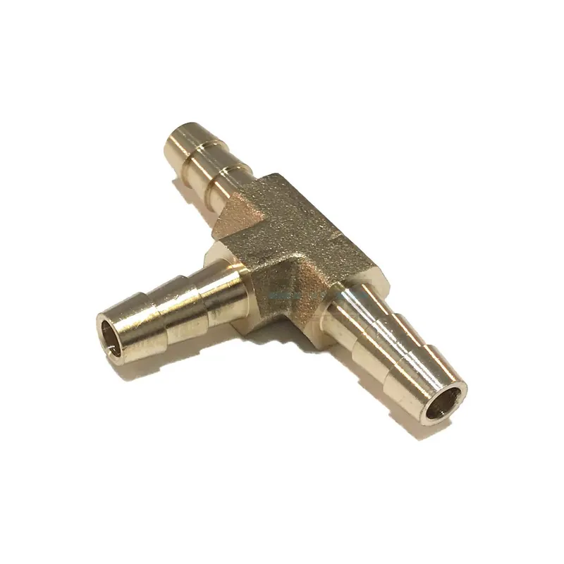 HOSE BARB TEE BRASS 1/4